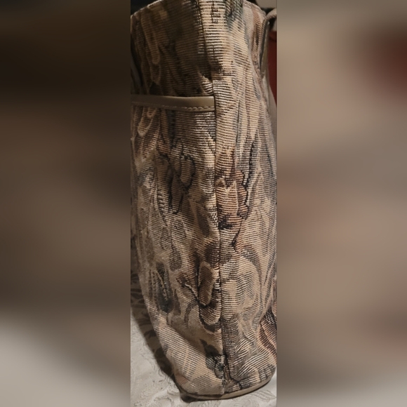 Diane Von Furstenburg Vintage 80s Floral Tapestry Tote Weekend Shoulder Bag - Picture 7 of 16